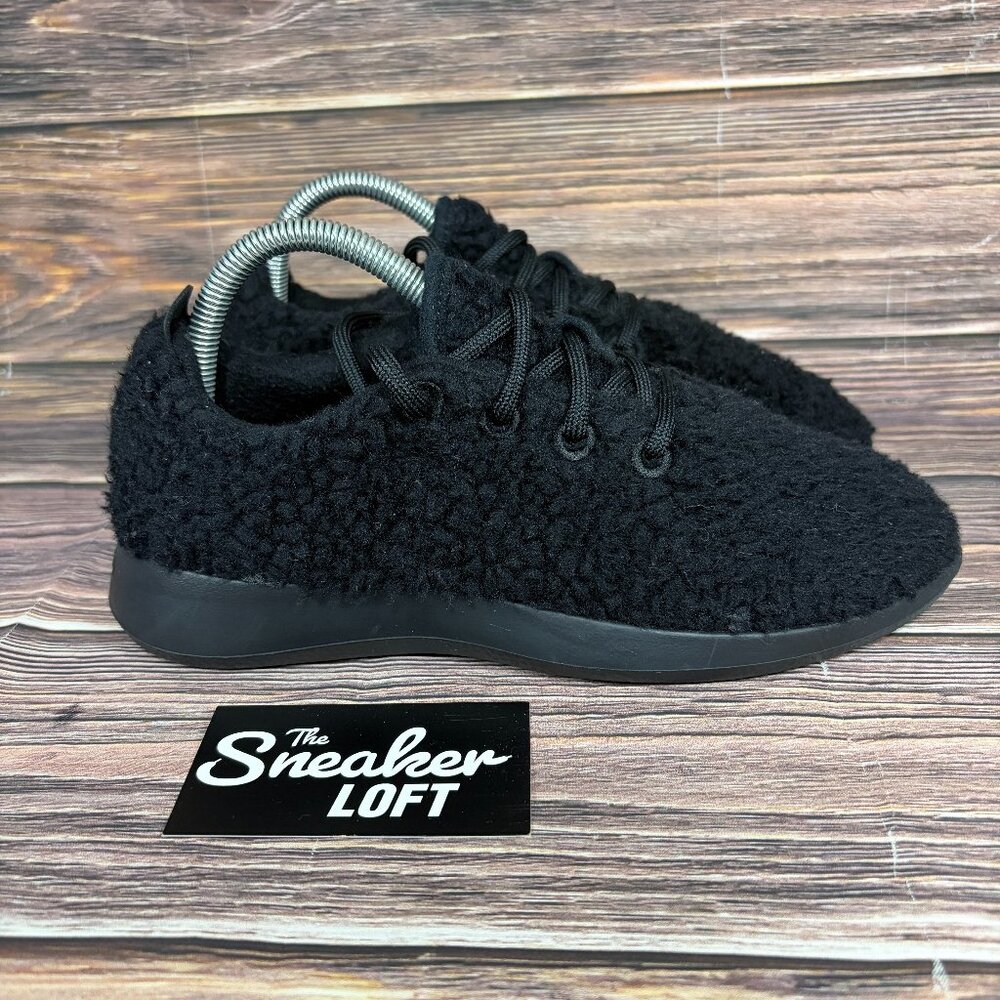Allbirds Women's Wool Runn Fluffs Black Athletic Running Shoes Size 8